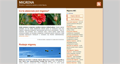 Desktop Screenshot of migrena.infoabc.pl